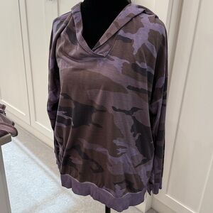 Purple Camouflage Hoodie